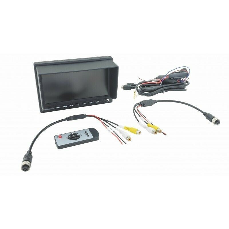 EchoMaster PMON-7022-AHD 7 Inch AHD Monitor with 2 Channel Video Inputs and Remote Control