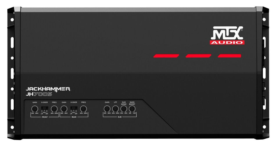 MTX JH7005 Jackhammer Series 700 W 5 Channel Class AB Car Amplifier Black