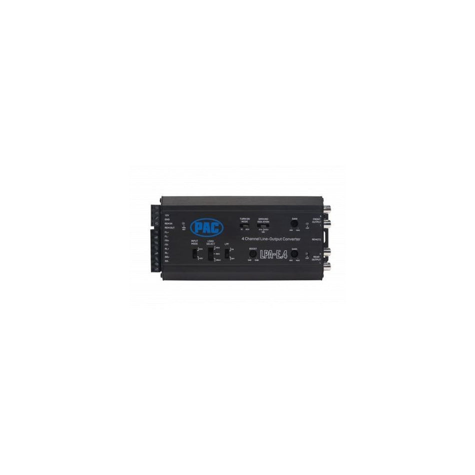 PAC LPA-E.4 4 Ch LOCPRO Advanced Expert Line Output  Converter w/Auto Turn-On