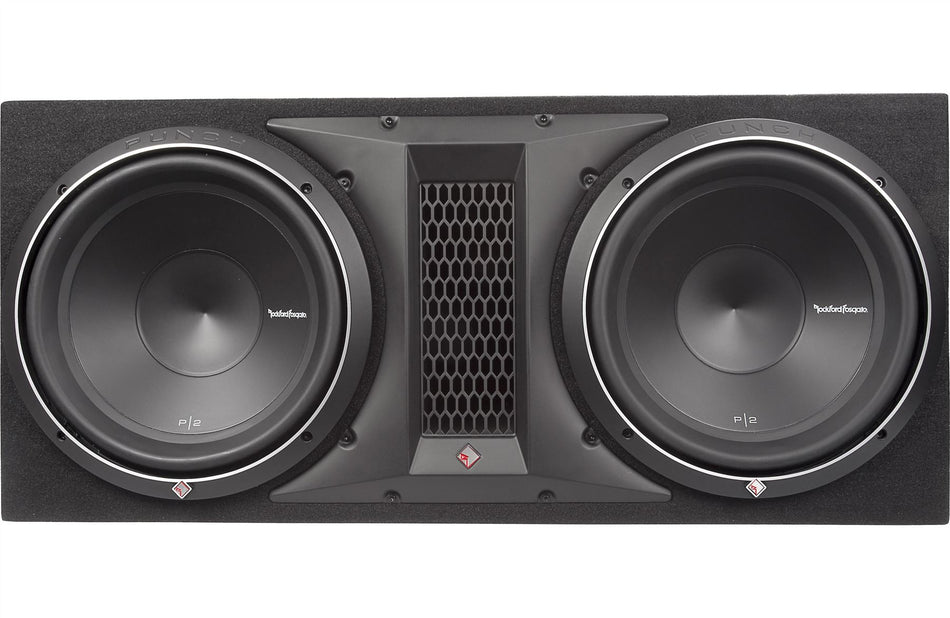 Rockford Fosgate P2-2X12 Dual 12 Inch Ported Loaded Enclosure 800 Watts RMS