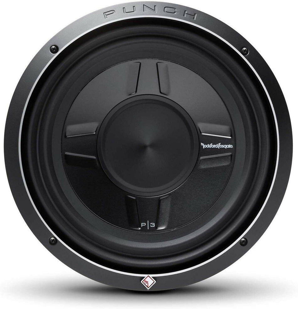 Rockford Fosgate P3SD2-12 Punch Dual 2 Ohm Voice Coil 12 Inch Slim Subwoofer