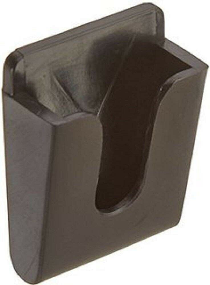 Workman MH4B CB Radio Microphone Holder with Adhesive Black Plastic