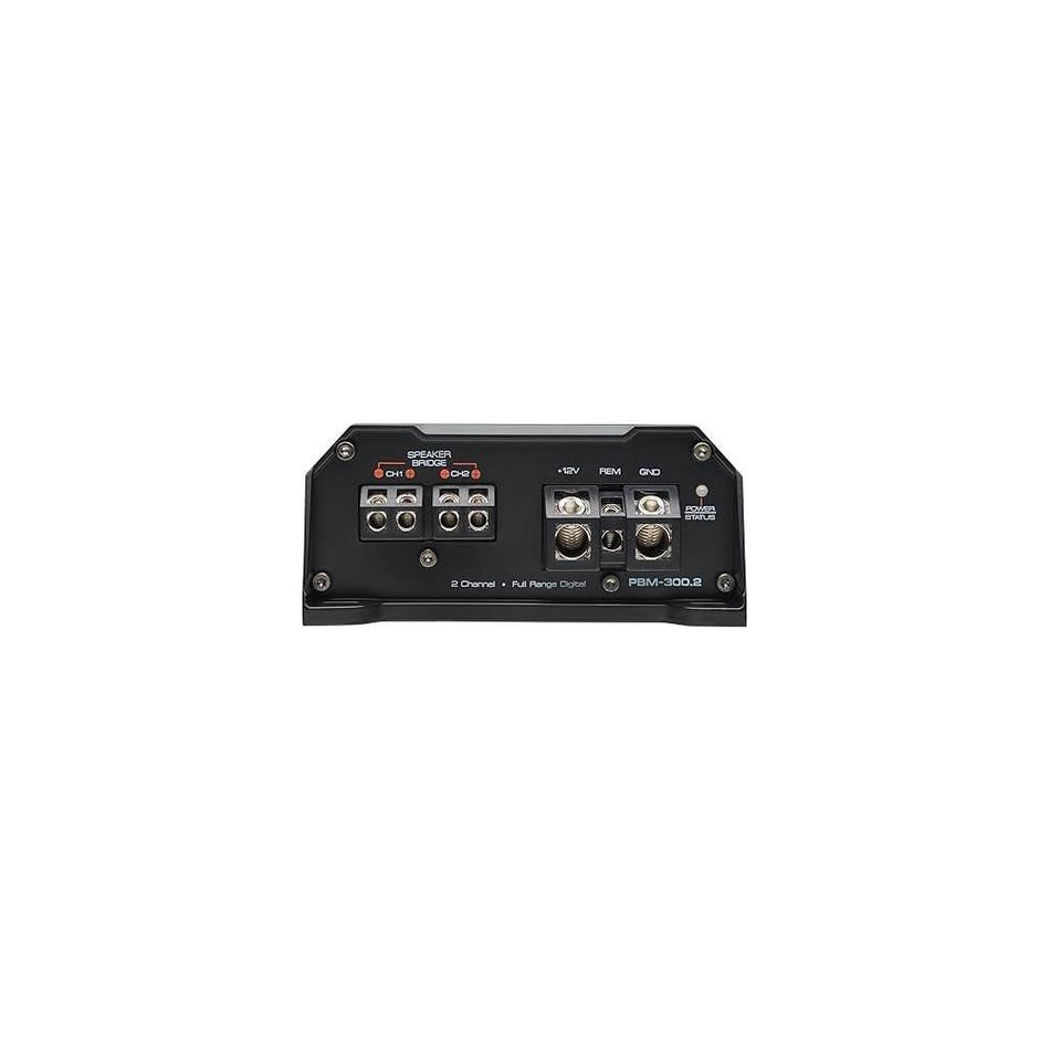 PowerBass PBM-300.2 Mini Amplifier 2-Channel Full Range Class D 300W RMS