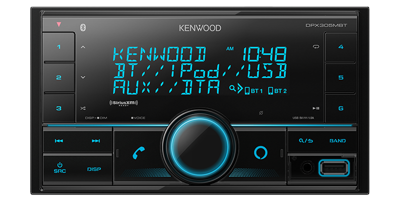 Kenwood DPX305MBT front view; manufacturer model image