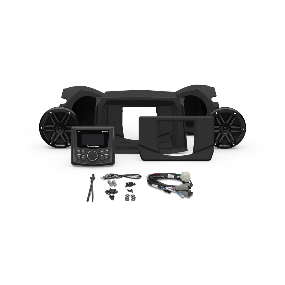 Rockford Fosgate RZR14-STG1 Stereo System Kit Compatible with Polaris RZR 2014+