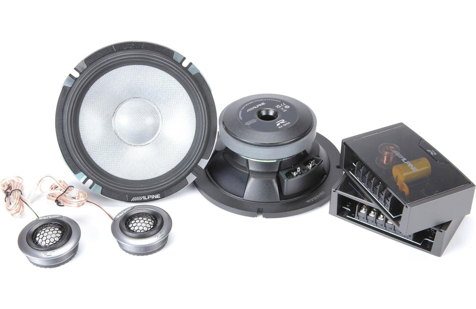 Alpine R2-S652 R-Series 6.5" Component 2-Way Speakers Hi-Res Audio 300W Peak