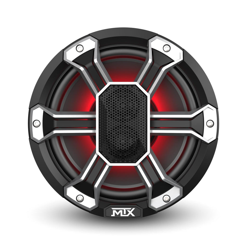 MTX PS8C 8" Powersport Coaxial Speakers with RBG Lighting 300W Peak 150W RMS