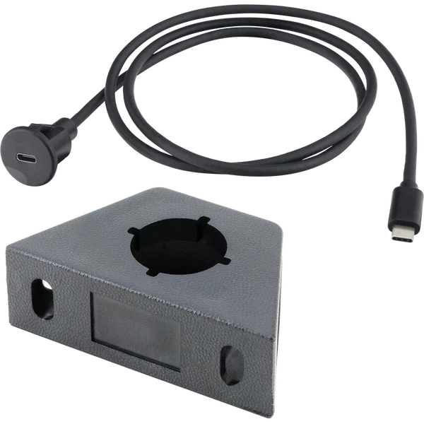 PAC USBCDMA3 3 Feet USB C Long Extension Cable with Two Dash Mounting Options