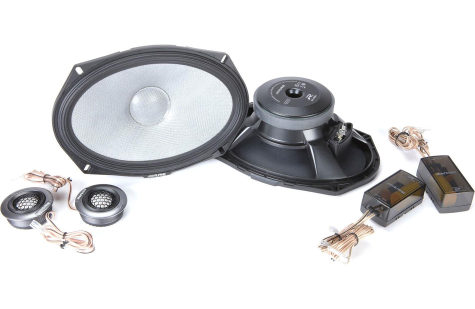 Alpine R2-S69C R-Series 6"x9" Component 2-Way Speakers Hi-Res Audio 300W Peak