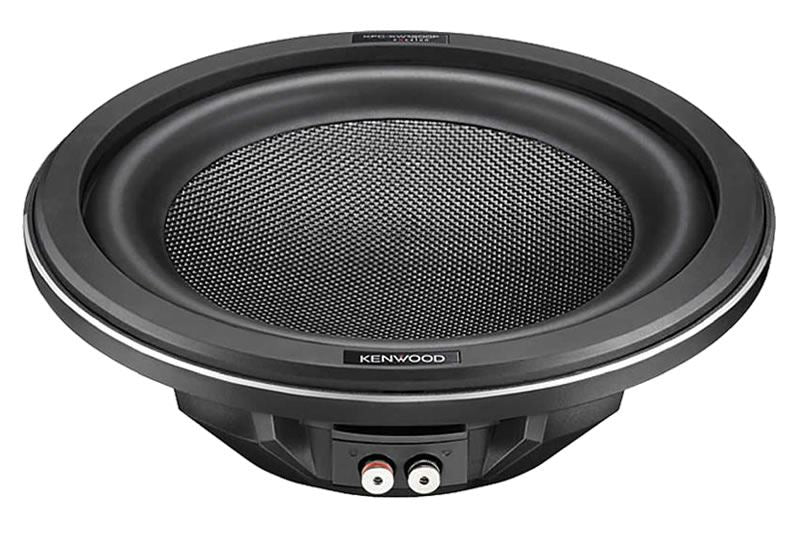 Kenwood KFC-XW1000F Excelon 10" Black Slim Subwoofer 1000W 4-Ohm Aluminum Cast