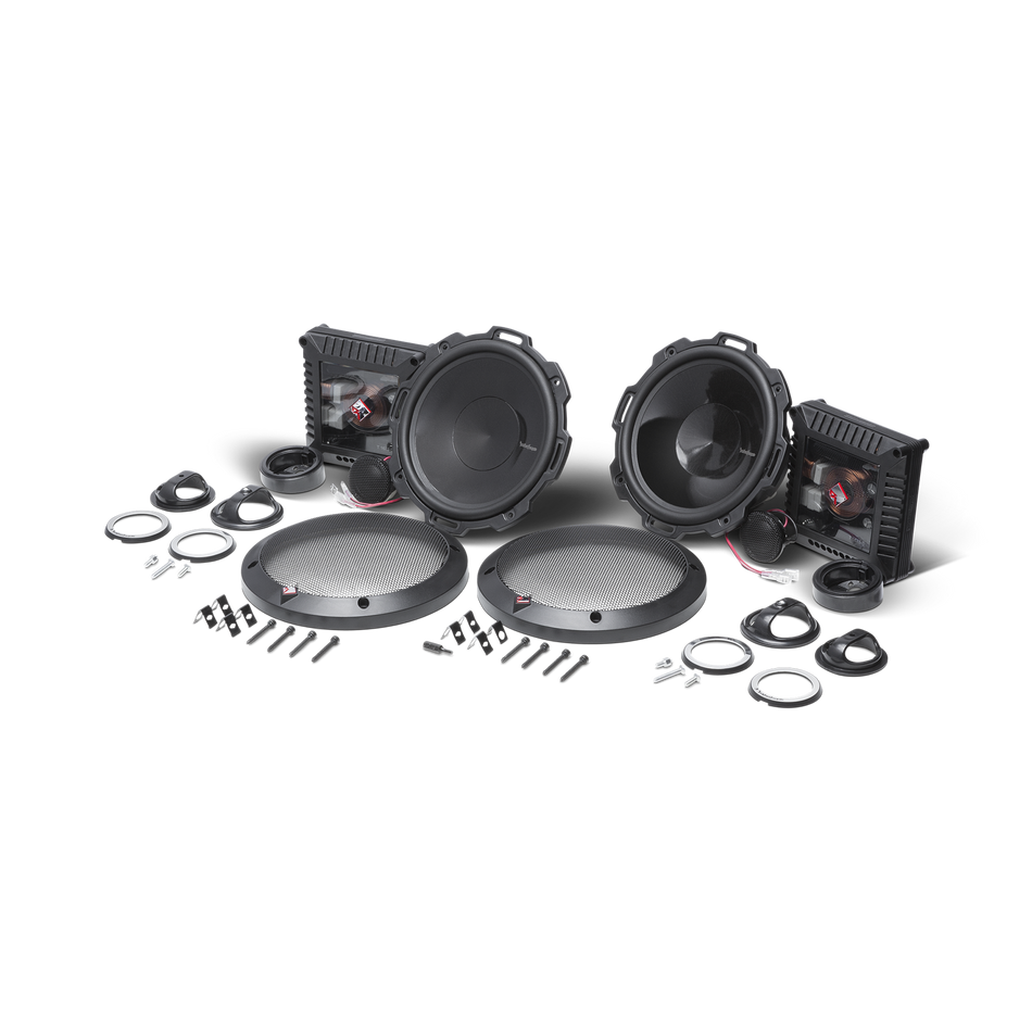 Rockford Fosgate T1675-S Power Series Component 2 Way 6.75 In System with Grille