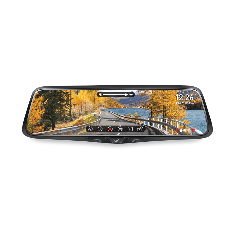 Voxx RVMDVR 9.88" Rearview Mirror with 2K DVR Front Camera Full HD Video High Brightness