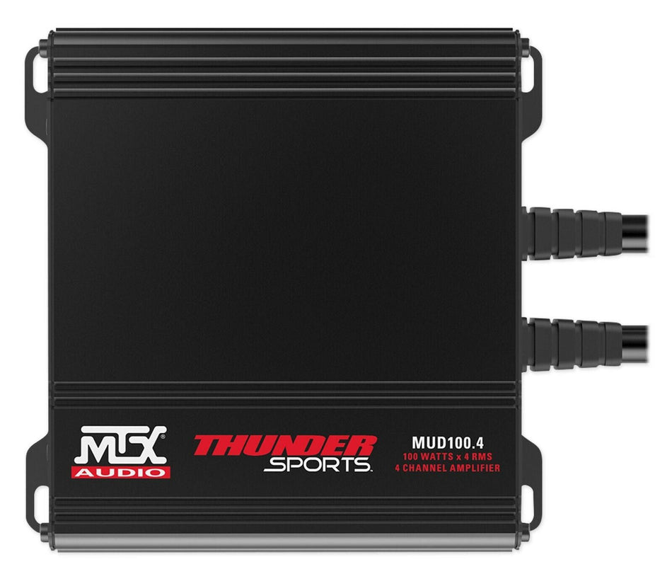 MTX MUD100.4 400 Watts RMS 4 Channel Marine Amplifier Amp Compatible with Polaris