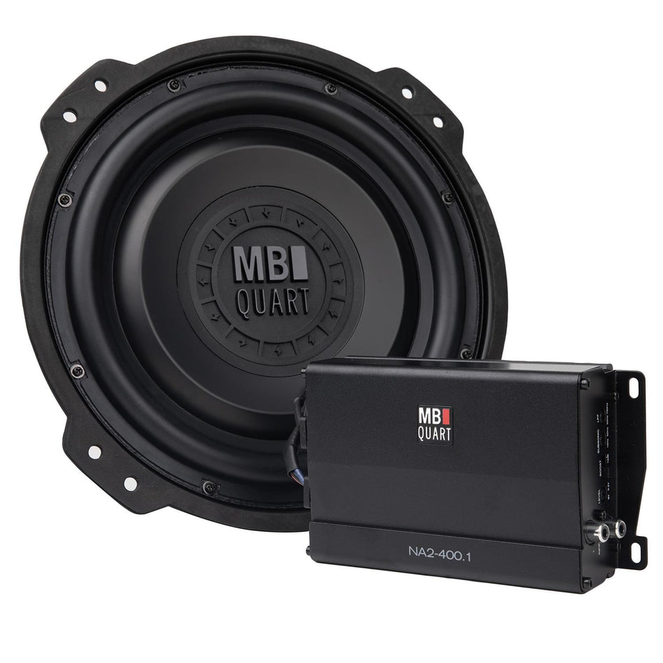 MB Quart MBQJL-SUBR-1 10" Subwoofer & Monoblock Amplifier 400W for Select Jeep