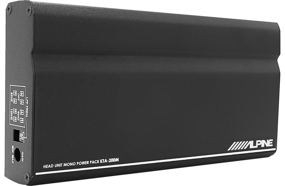 Alpine KTA-200M Compact Mono Channel Amplifier Power Pack 200W RMS