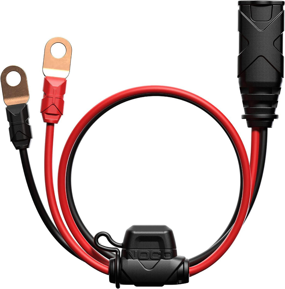 NOCO GC002 Eyelet Terminal Connector|NOCO GC002 X-Connect M6 Eyelet Terminal Connector 18.5" Cable with 20-Amp Fuse
