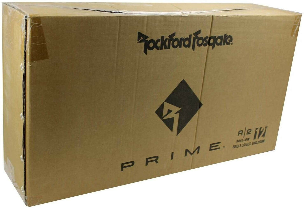 Rockford Fosgate R2S-1X12 R2 Shallow Prime Single 12 Inch Subwoofer Enclosure