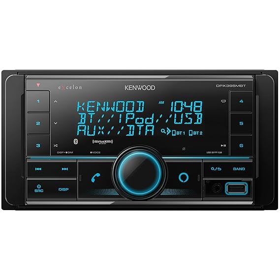 Kenwood DPX395MBT Multimedia Receiver Digital Three Line Text Display Bluetooth