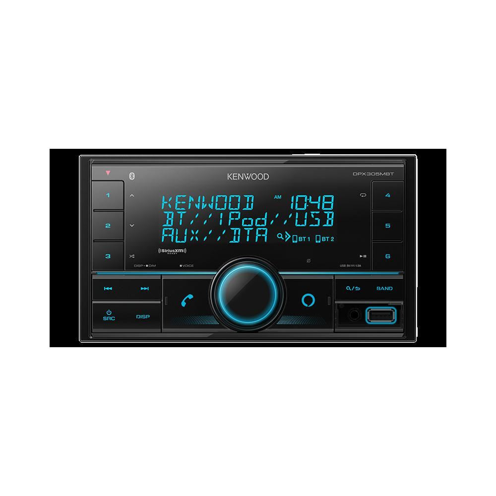 Kenwood DPX305MBT Double DIN Digital Media Receiver w/ Bluetooth SiriusXM Ready