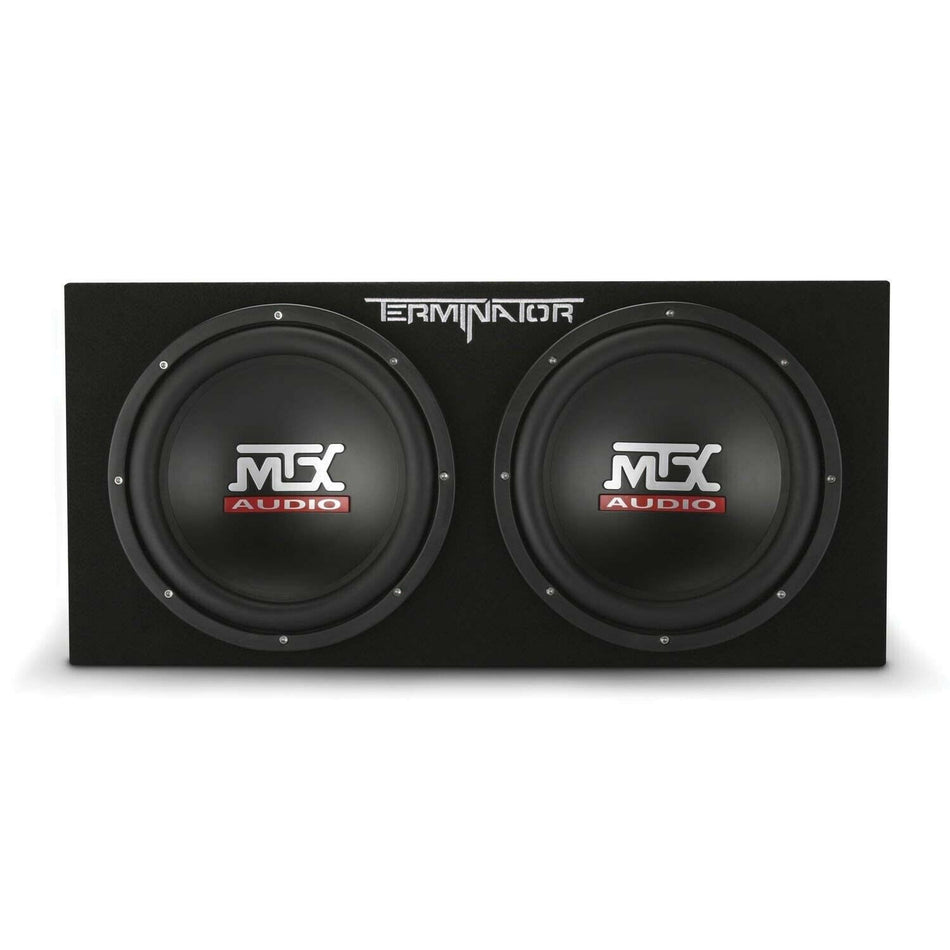 MTX TNE212D 12-Inch 1200-Watt Dual Loaded Subwoofer Box Enclosure