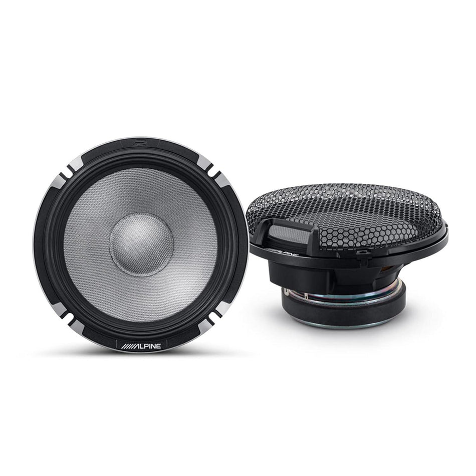 Alpine R2-S653 R-Series 6.5" Component 3-Way Speakers Hi-Res Audio 300W Peak