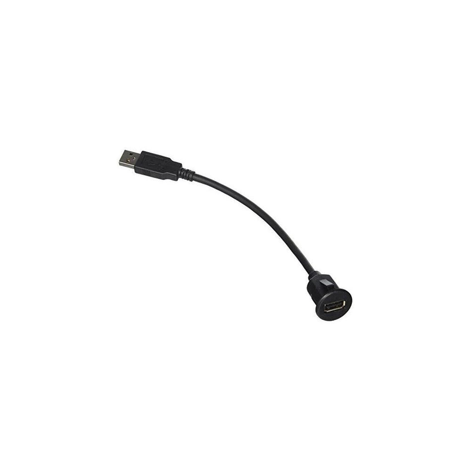 PAC USBDMA1 12 Inch Extension USB Cable Dash Mount Adapter Short Black
