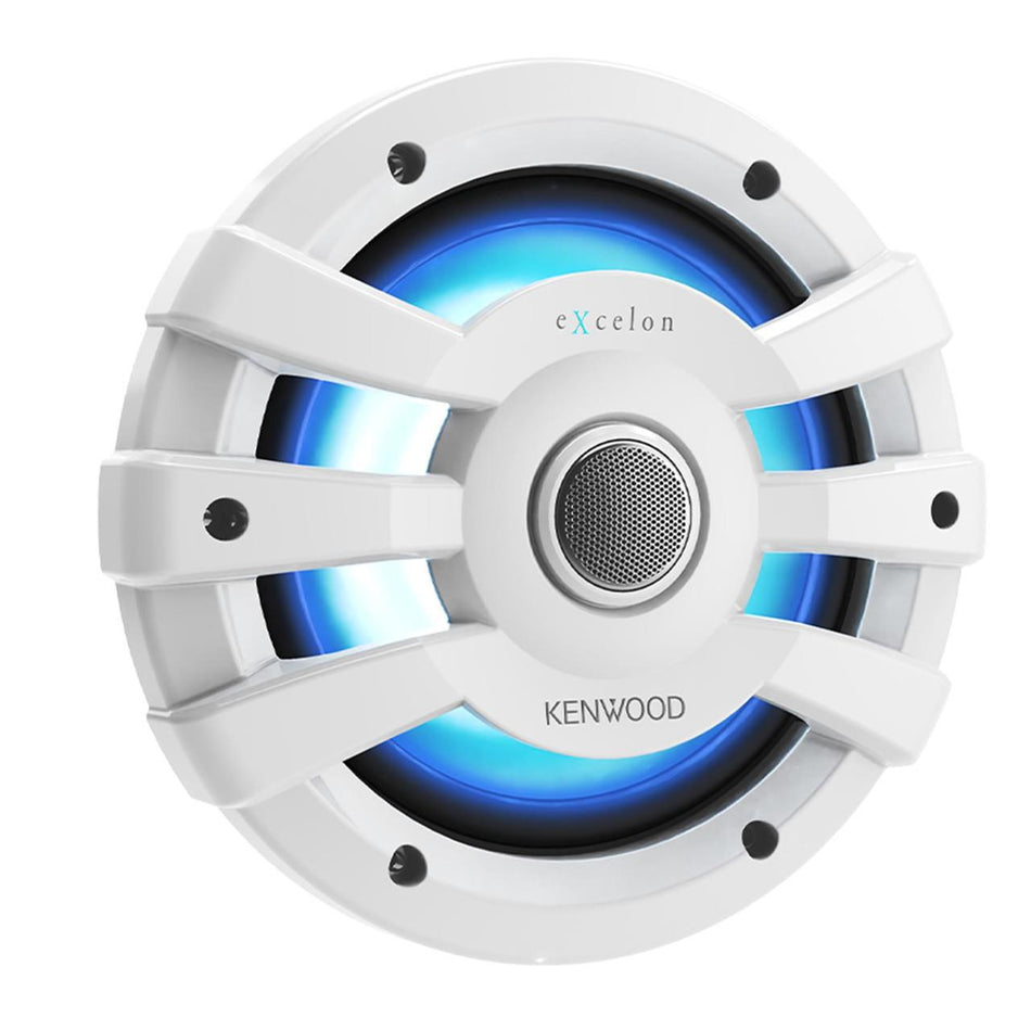 Kenwood XM77WL 7.7" 2-Way Marine Coaxial Speaker with RGB LED 100W RMS Power