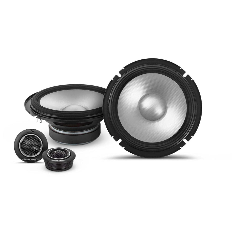 Alpine S2-S65C S-Series 6.5" Component 2-Way Speakers Hi-Res Audio 240W Peak