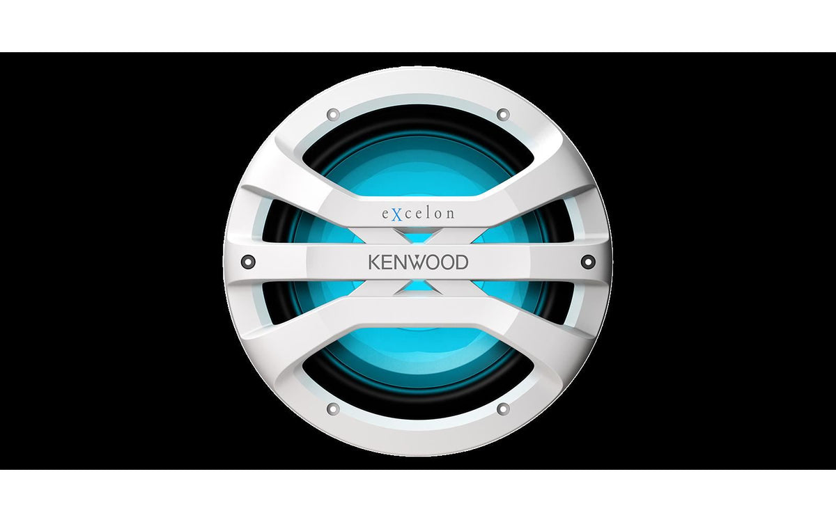 Kenwood XM1041WL Marine Subwoofer 10 Inch 1300 Watt Max Power with Illumination
