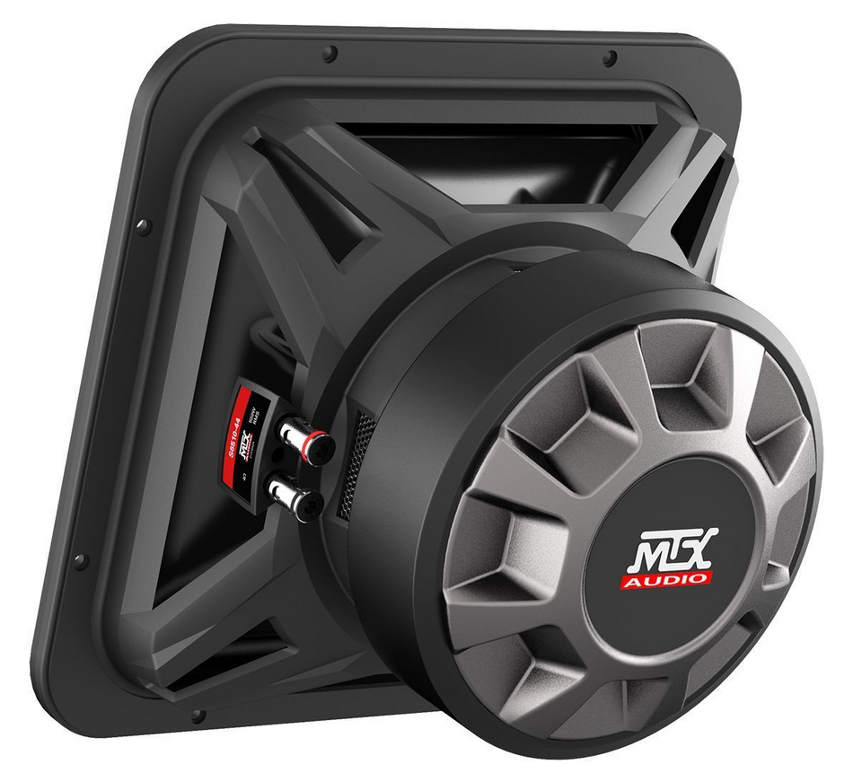 MTX S6510-44 Square 10" Subwoofer - Dual 4 Ohm (500W RMS)