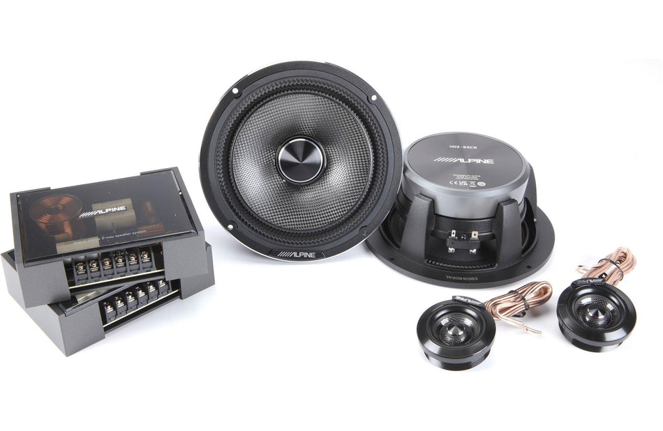 Alpine HDZ-65CS 6.5" 2-Way Hi-Res Component Speaker Set 300W Peak 100W RMS