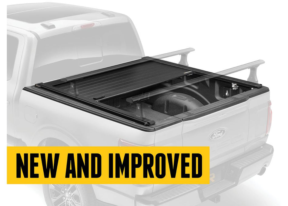 RetraxPRO XR tonneau cover with integrated T-slot rails