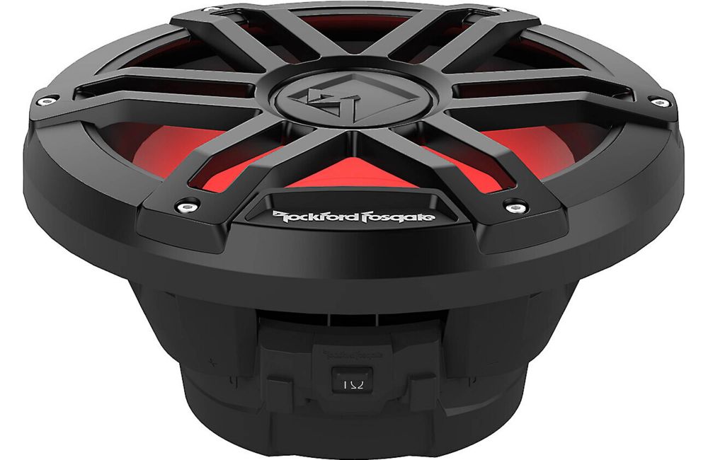 Rockford Fosgate M1D2-12B Color Optix 12 Inch DVC 2 Ohm Multicolor LED Marine Subwoofer