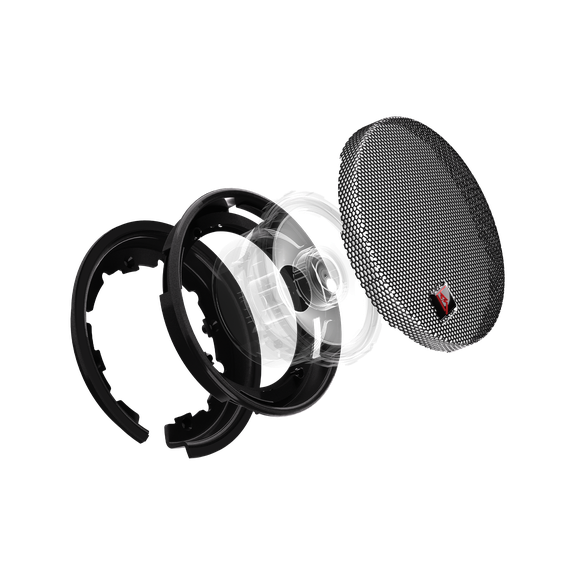 GF-4 flush mount grille shown with compatible speaker