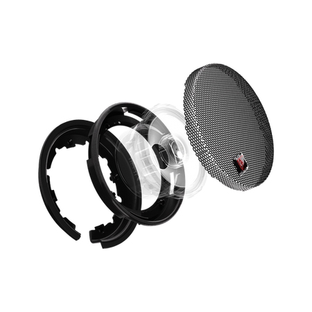 GF-4 flush mount grille shown with compatible speaker