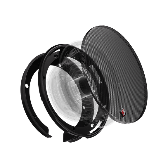 GF-8 flush mount grille shown with compatible speaker