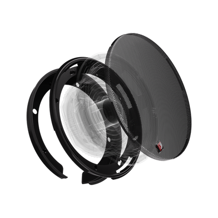 GF-8 flush mount grille shown with compatible speaker