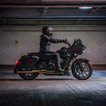 Rockford Fosgate HD14BL69 installed on Harley-Davidson motorcycle side view