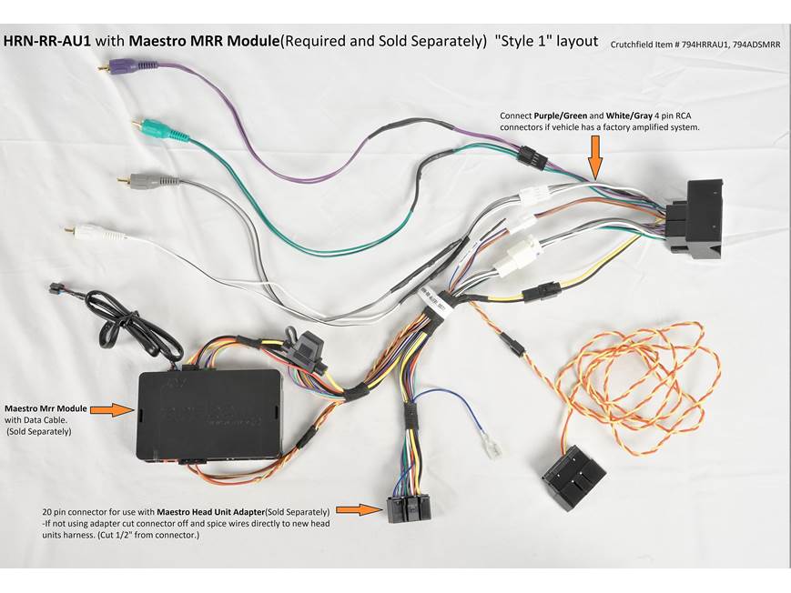 iDatalink Maestro HRN-RR-AU1 Audi radio replacement harness