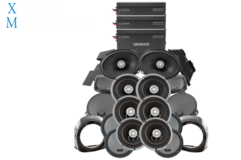 Kenwood P-HD5UTLC Audio Package for 2014-Up Harley-Davidson Ultra Limited