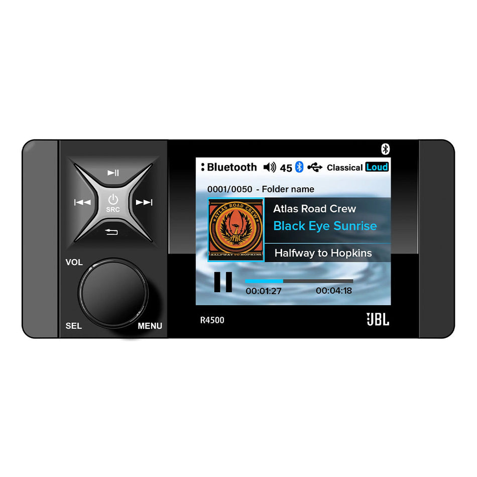JBL R4500 marine digital media receiver front view
