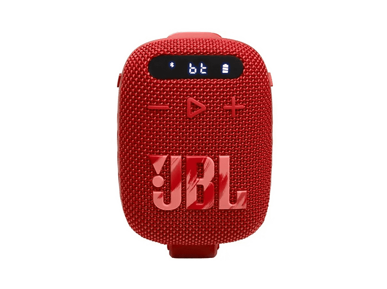 JBL Wind 3 red speaker front controls and display