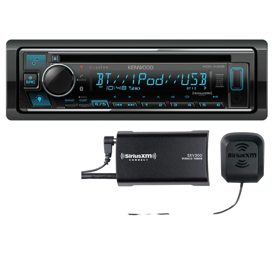 Kenwood KDCX305-SXM complete bundle