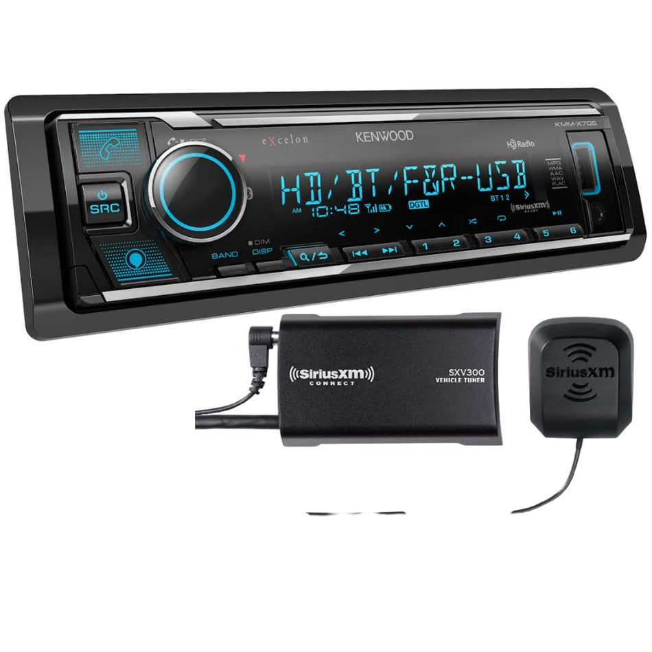 Kenwood KMMX705-SXM complete bundle