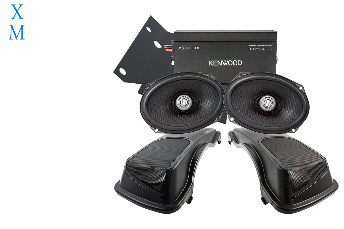 Kenwood P-HD2RRG-98 1998-2013 Harley-Davidson Road Glide rear audio package
