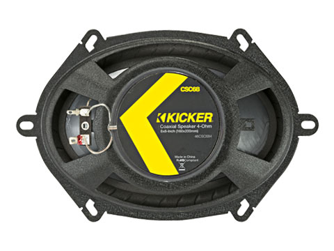 Kicker 46CSC684 CS-Series 6x8-Inch 2-Way Coaxial Speakers, Pair — view 4