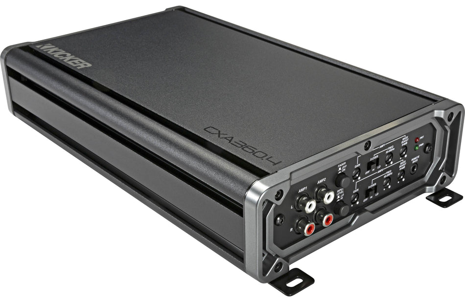 Kicker 46CXA3604T four-channel car amplifier view 2