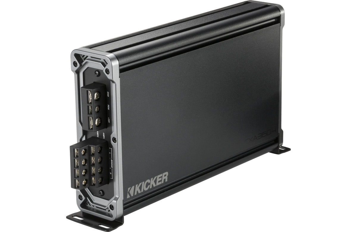 Kicker 46CXA3604T four-channel car amplifier view 3
