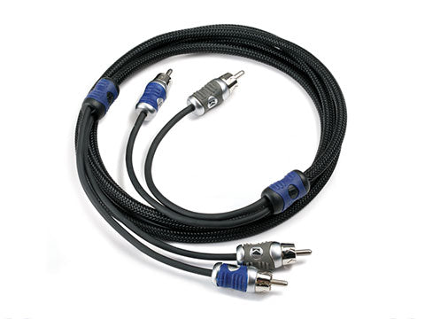 Kicker 46QI21 Q-Series RCA interconnect complete cable view