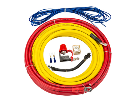 Kicker 47KMPK8 8-Gauge Marine Amplifier Power Kit — view 1